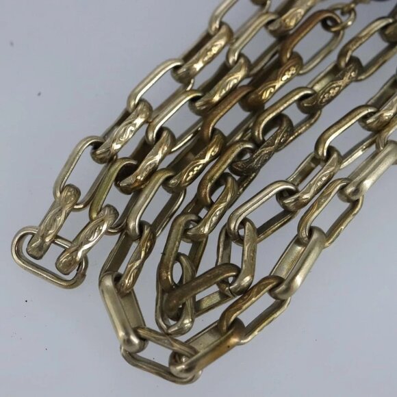 CHANEL Necklace metal Gold Tone CC - Picture 10 of 16